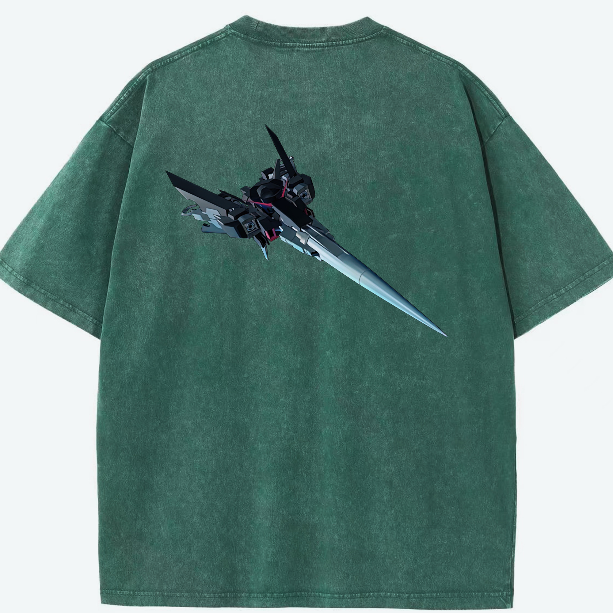（画像用） 機動戦士ガンダム Mobile Suit Gundam 綿100% ヴィンテージ風 半袖Tシャツ（背面プリント）